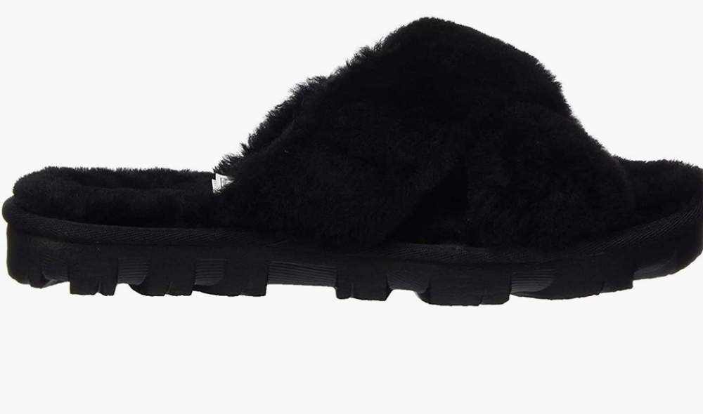 Ugg Flufette Crossover Slide Size 8/Runs Large/Bl… - image 2